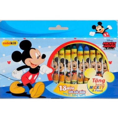 Bút sáp 18 màu CR-C028 /MI Colokit Disney Mickey